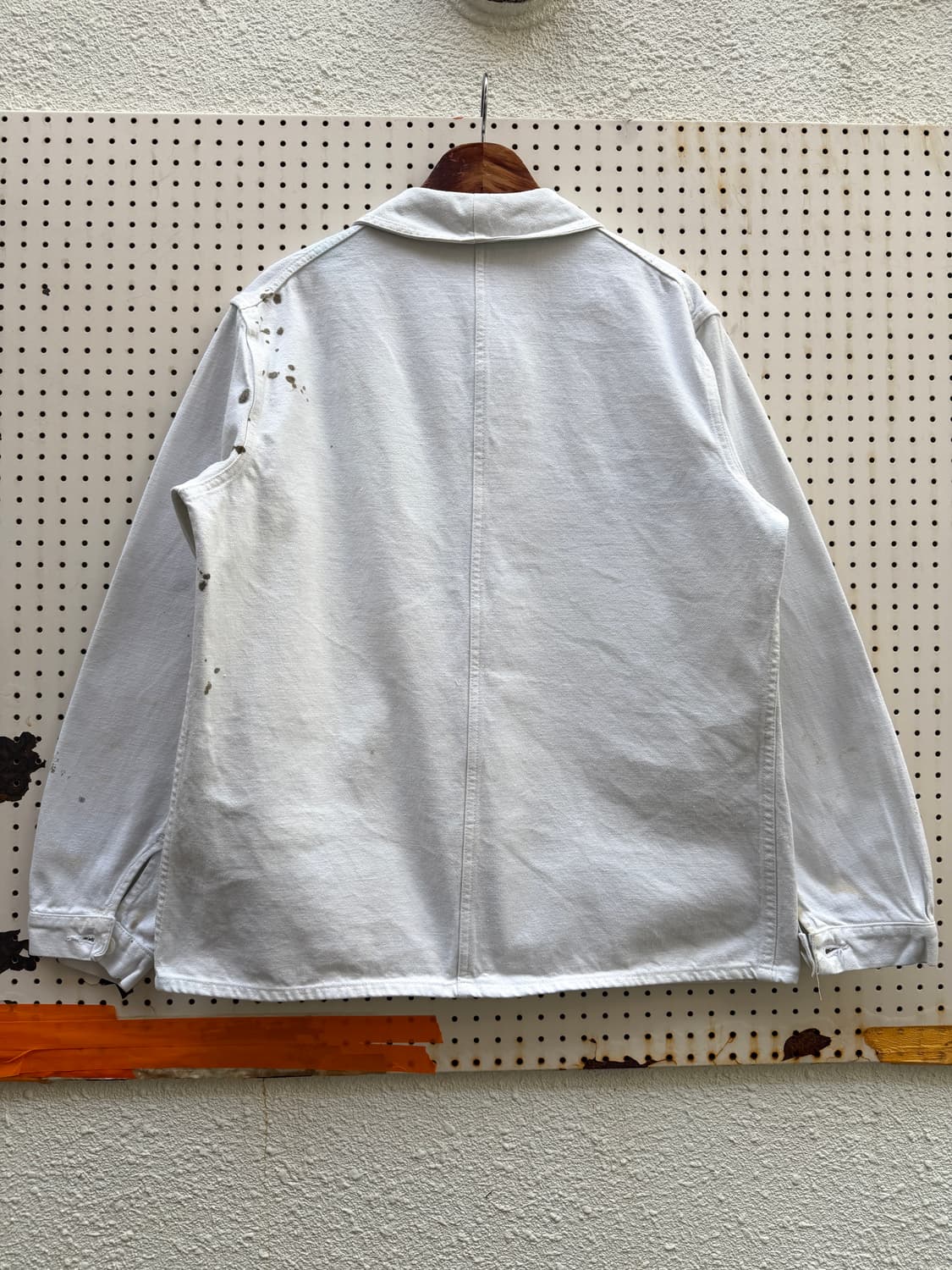 1950s WHITE ROUNDED COLLAR 빈티지 프렌치워크자켓 상품이미지2