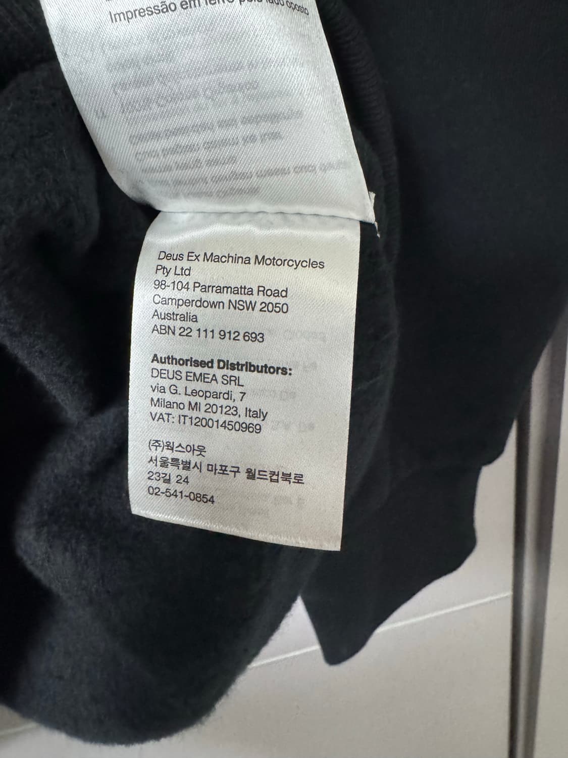 크림택) 데우스 엑스 마키나 도쿄 후드티 2XL 블랙 새상품 상품이미지8