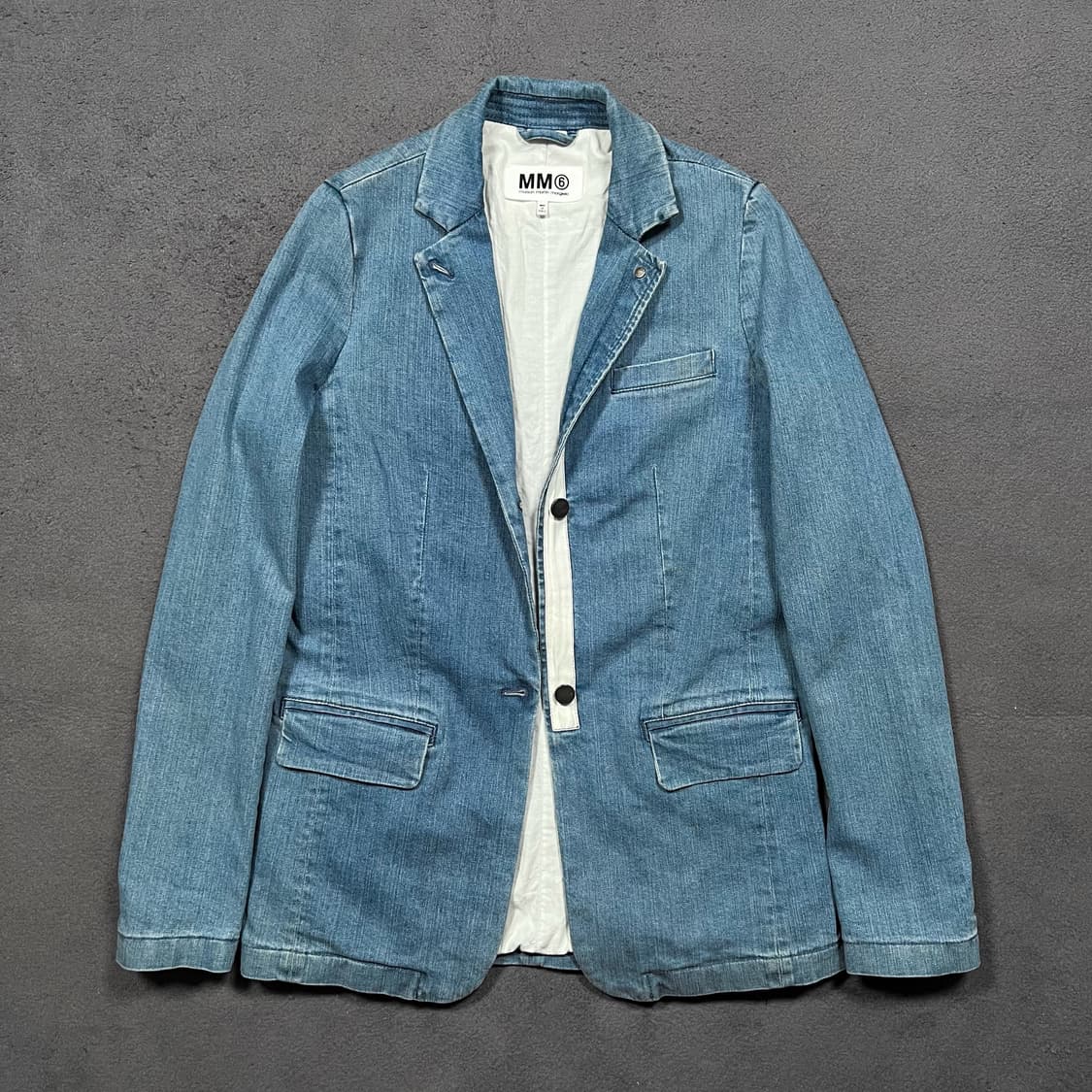 마르지엘라 MM6 12FW 데님 블레이저 3버튼 자켓 상품이미지1