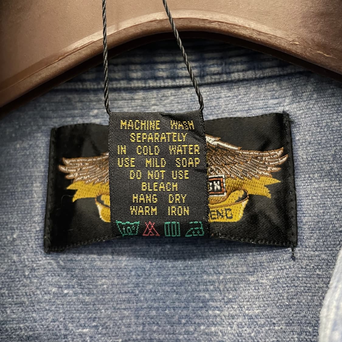 할리데이비슨 코듀로이 포켓 리벳 패치 로고 셔츠 상품이미지9