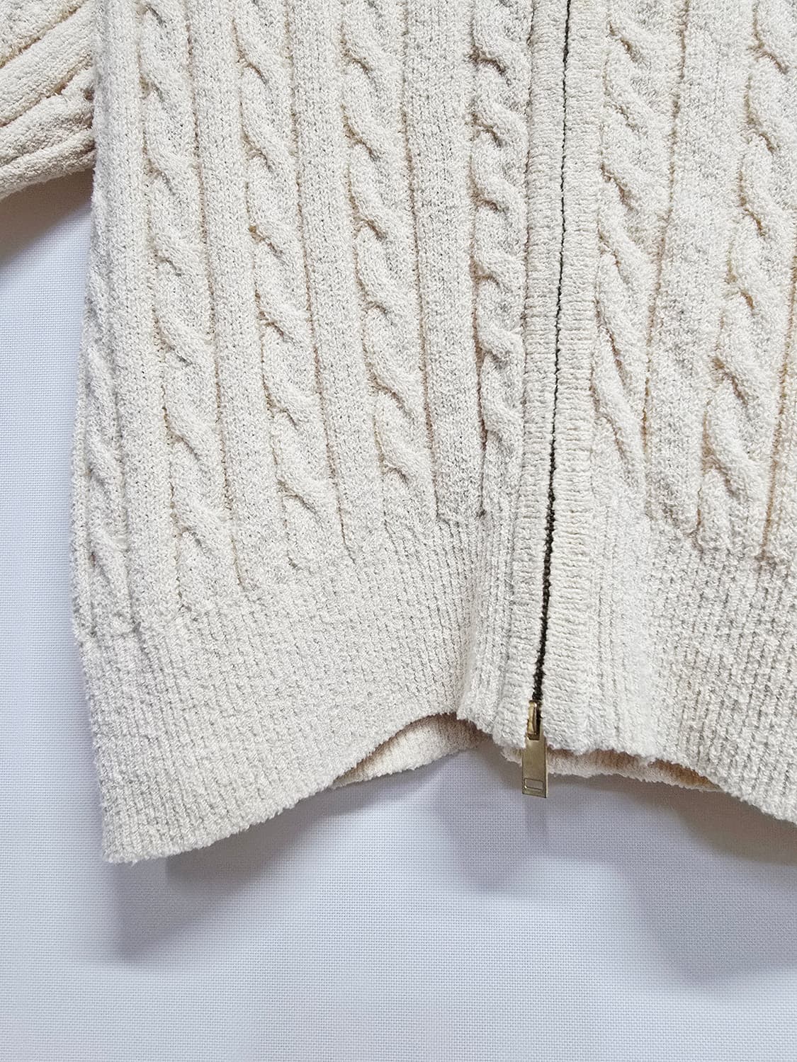 rolarola 꽈배기 반팔 니트 아이보리 상품이미지3