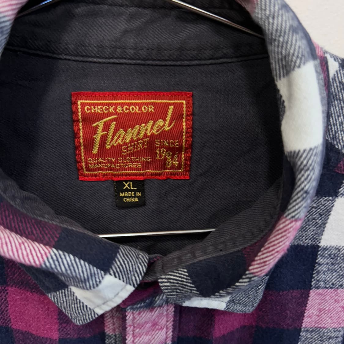 유니클로 x Flannel 오버핏 코튼 체크셔츠 상품이미지3