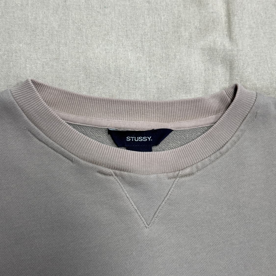 스투시 90s 백로고 샌드 스웻 맨투맨 L 상품이미지7