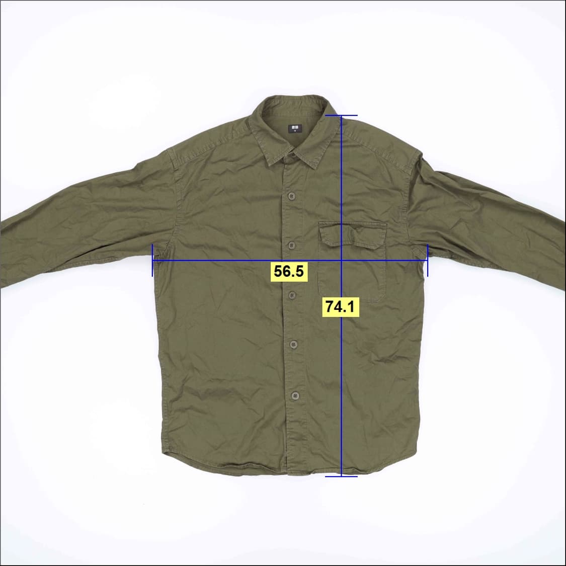 M 유니클로 포켓 셔츠 0427H 상품이미지5