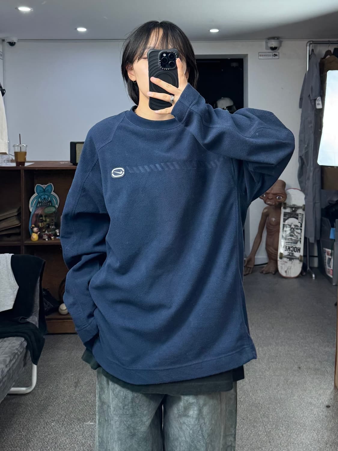 나이키 빈티지 맨투맨 네이비 상품이미지6