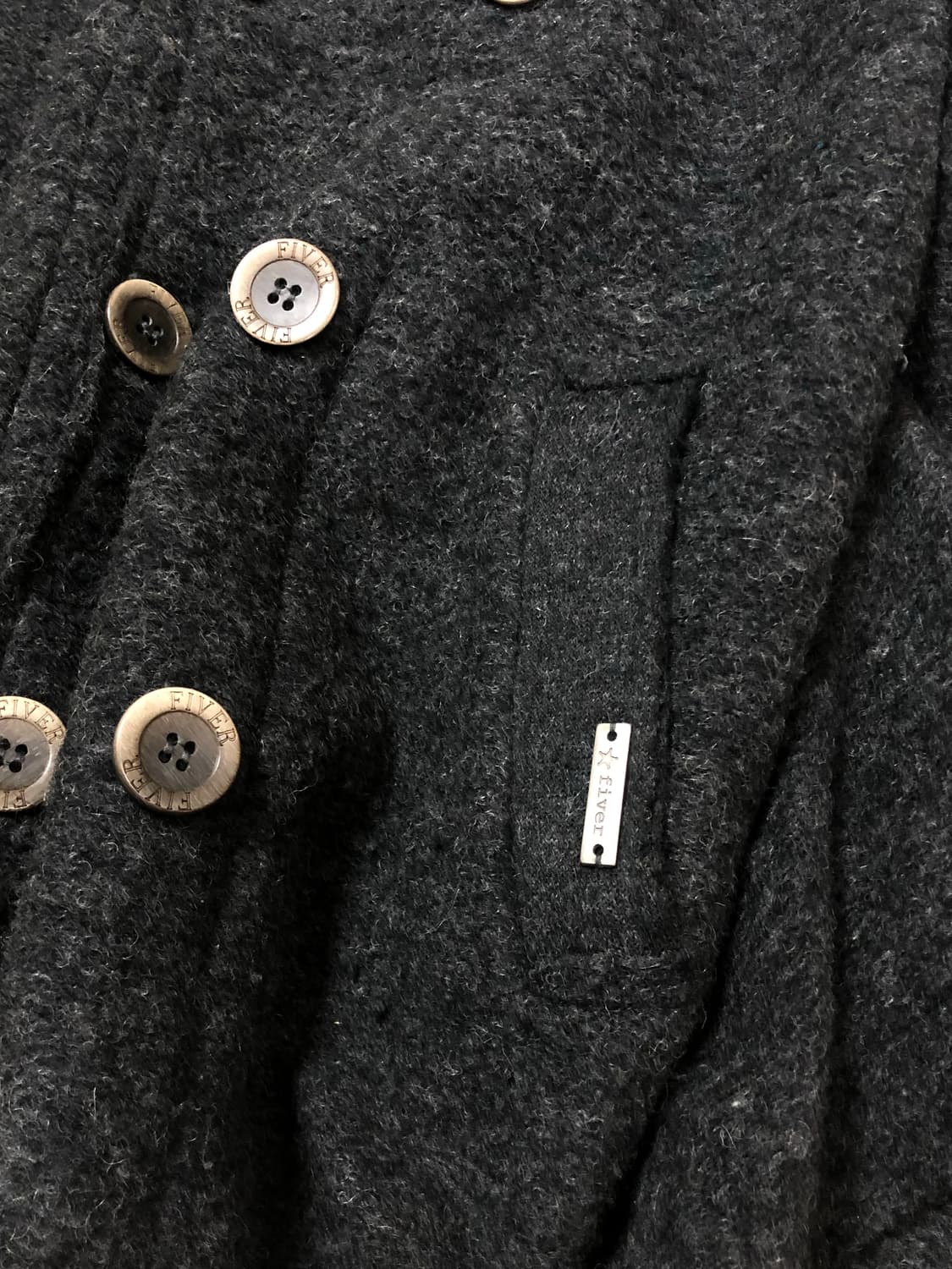 빈티지 fiver 울 코트 상품이미지10