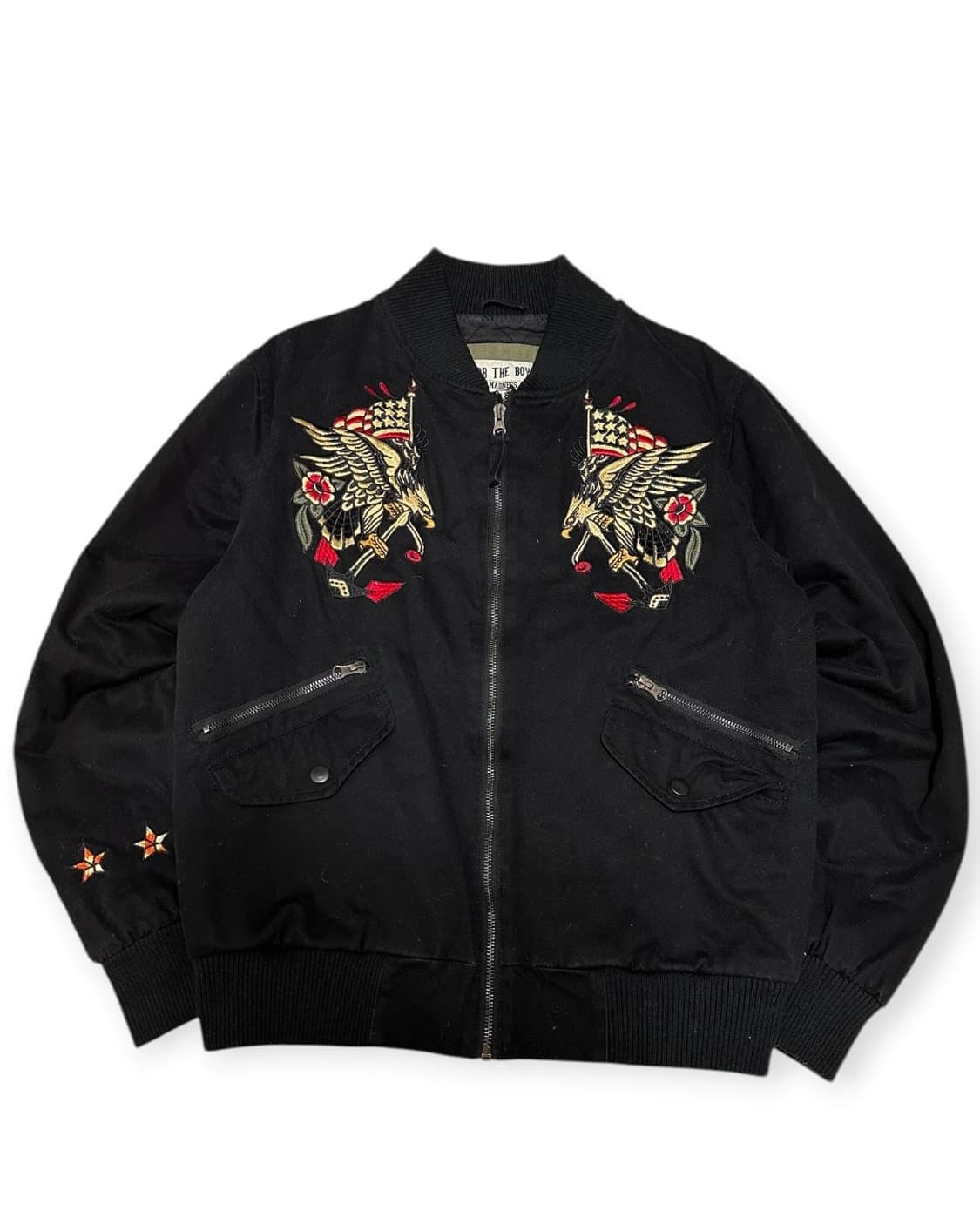 더매드니스 자수 봄버 블루종 자켓 상품이미지1