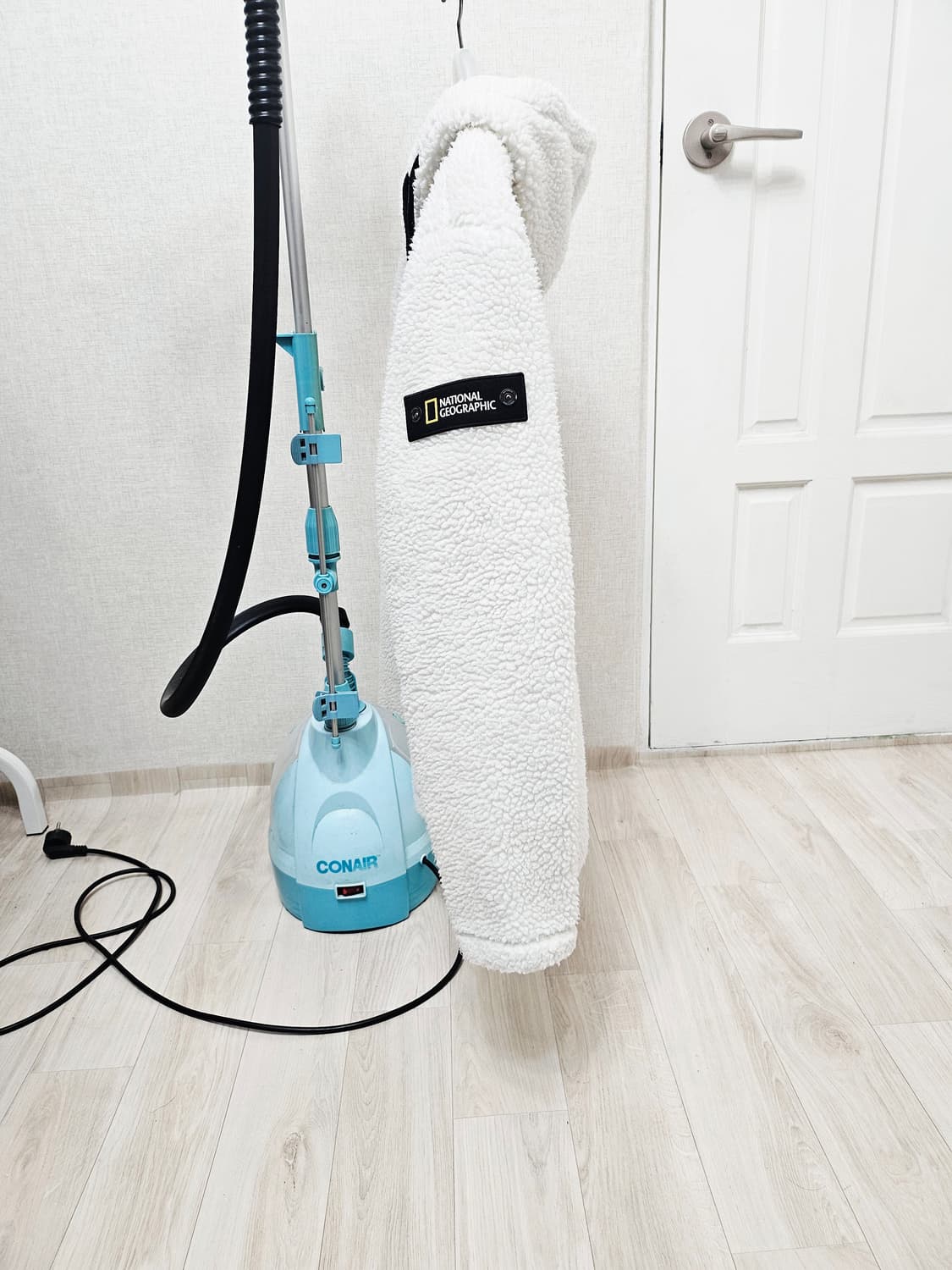 (105)XL ☆초대장급☆ 내셔널지오그래픽 [화이트] 쉐르파 후리스점퍼 상품이미지4