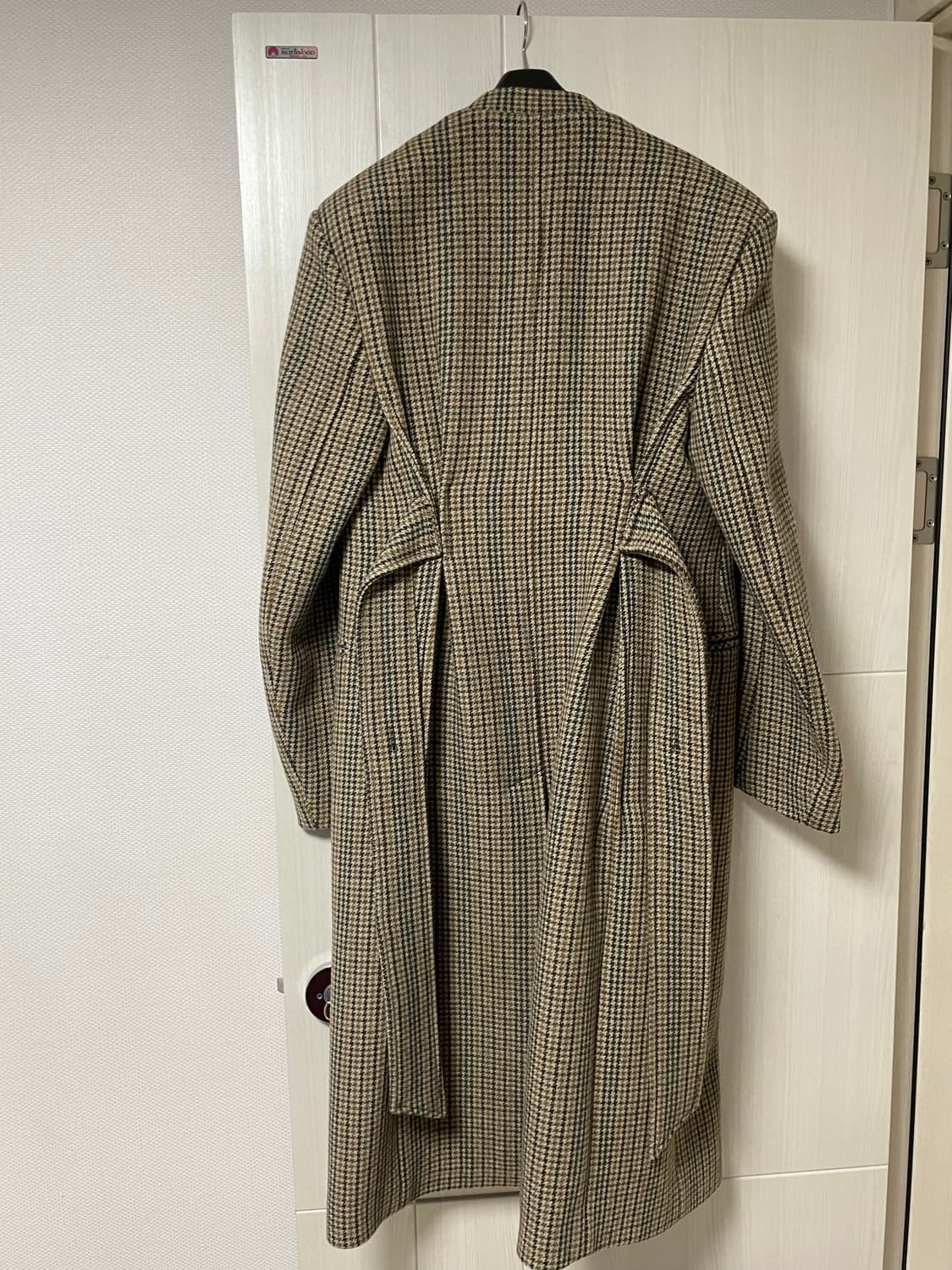 렉토 체크 코트 M 사이즈 상품이미지5