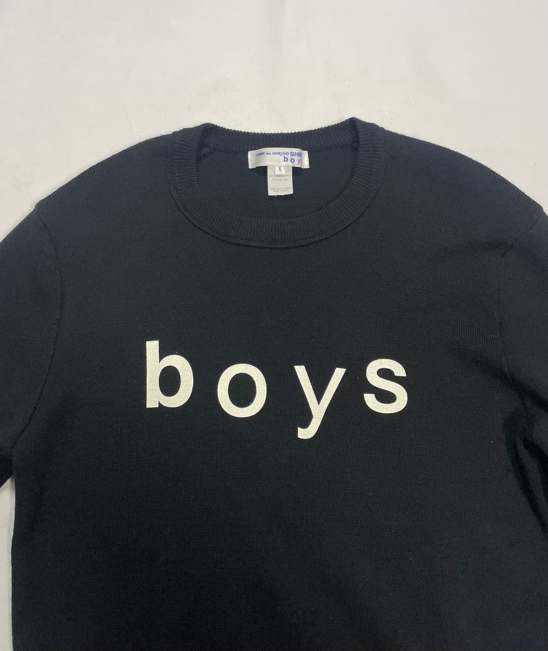 꼼데가르송 boys 레터링 니트 상품이미지3