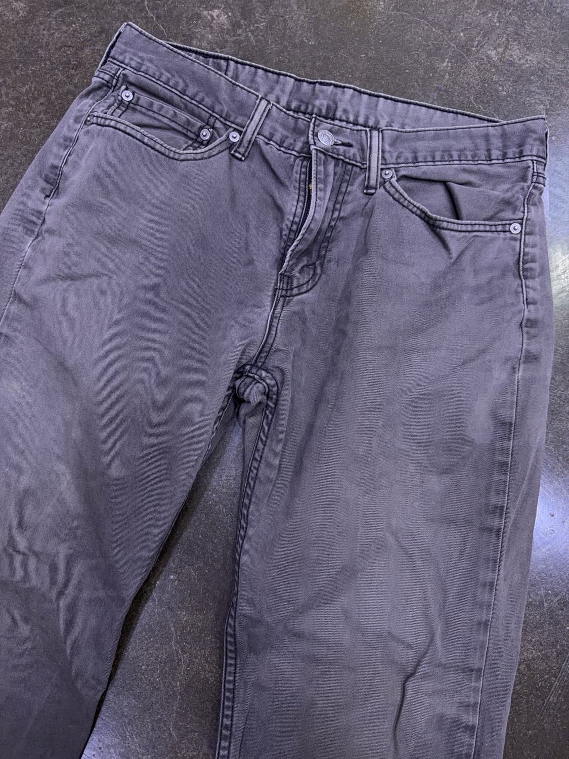 리바이스 514 스트레이트핏 빈티지 워싱 그레이 데님팬츠 32 상품이미지3