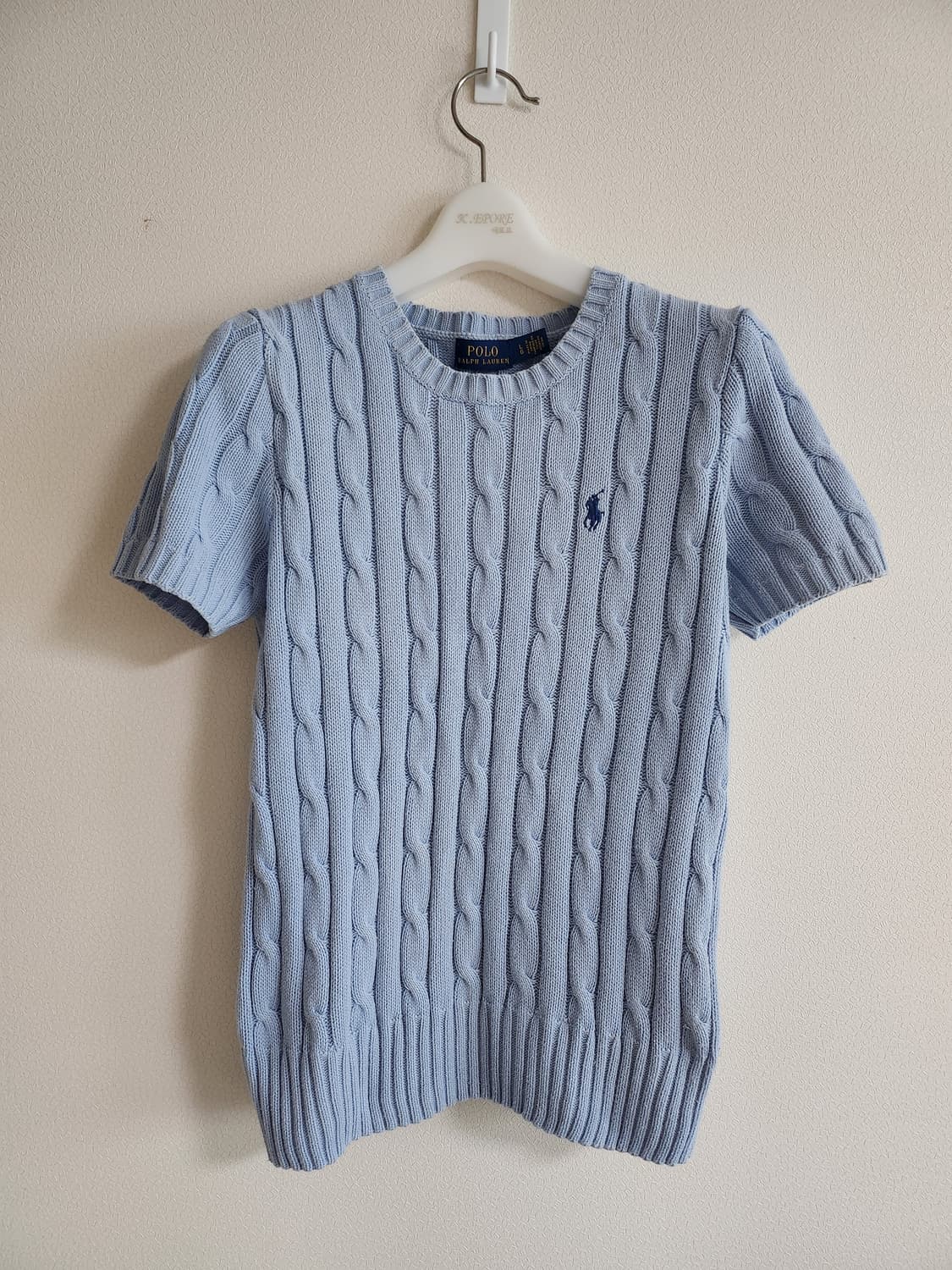 폴로랄프로렌 케이블반팔니트 (L 상품이미지2