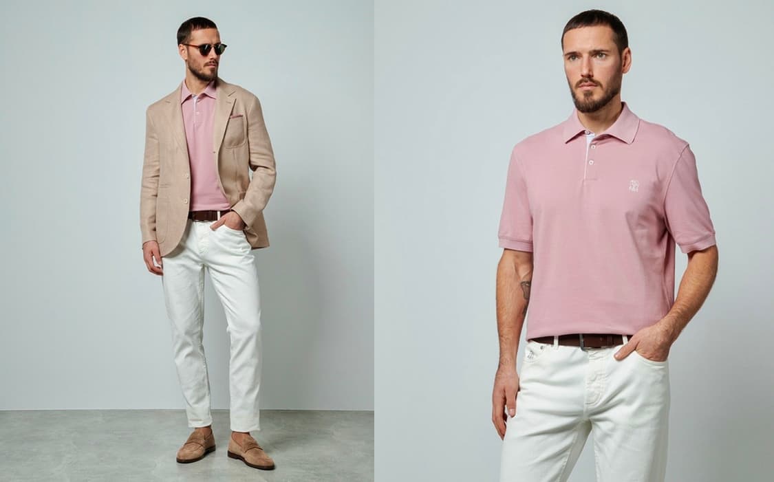 브루넬로 쿠치넬리 / 로고 폴로 셔츠 / XXL (107 이상) 새상품 상품이미지5