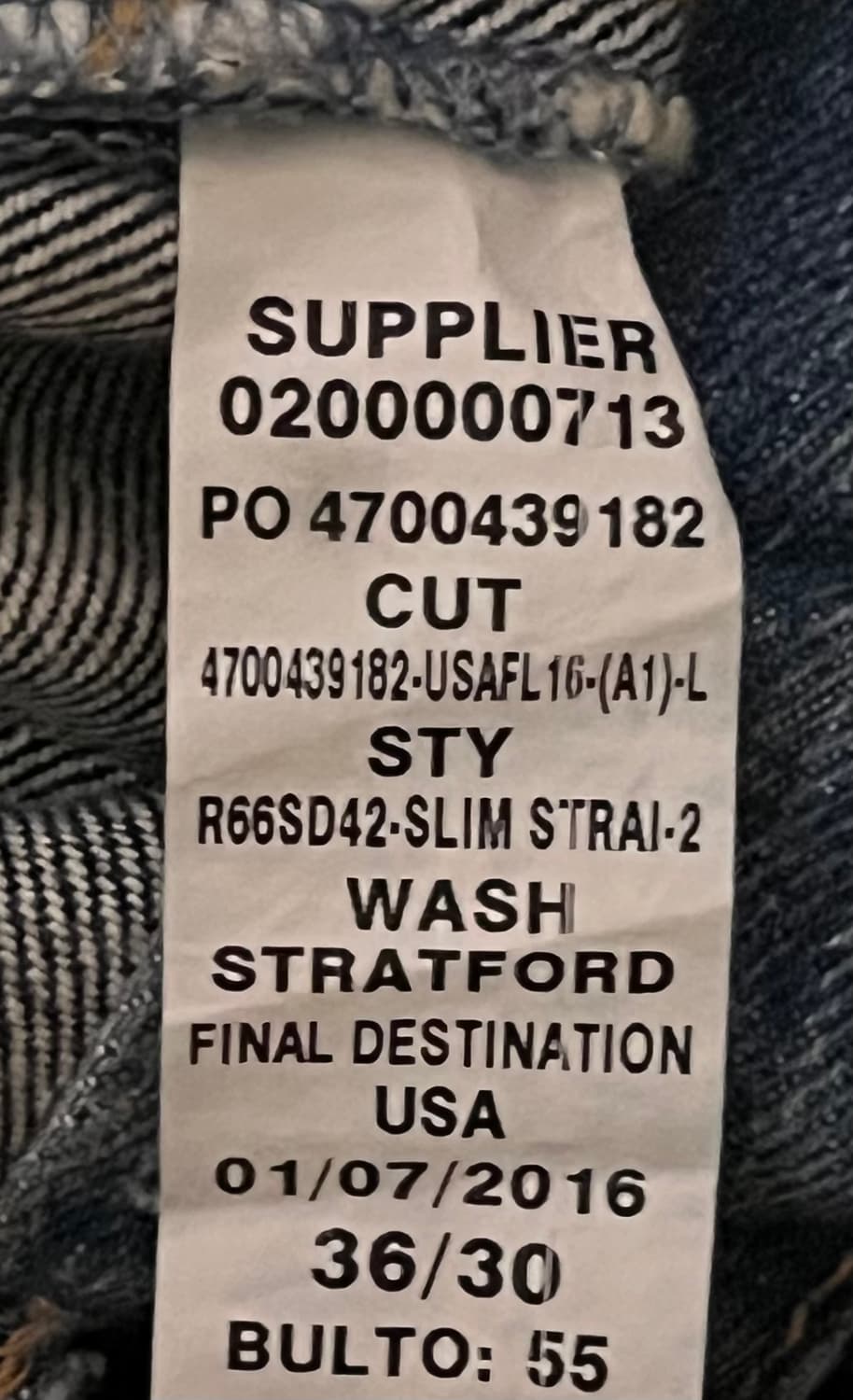 폴로 랄프로렌 남성 슬림 스트레이트 청바지 36 상품이미지10