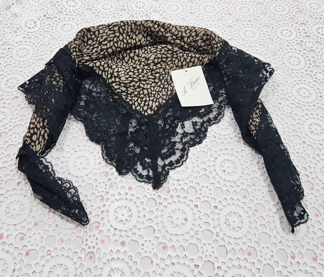 일본 레이스 빅 손수건/스카프 3장 일괄판매 상품이미지10