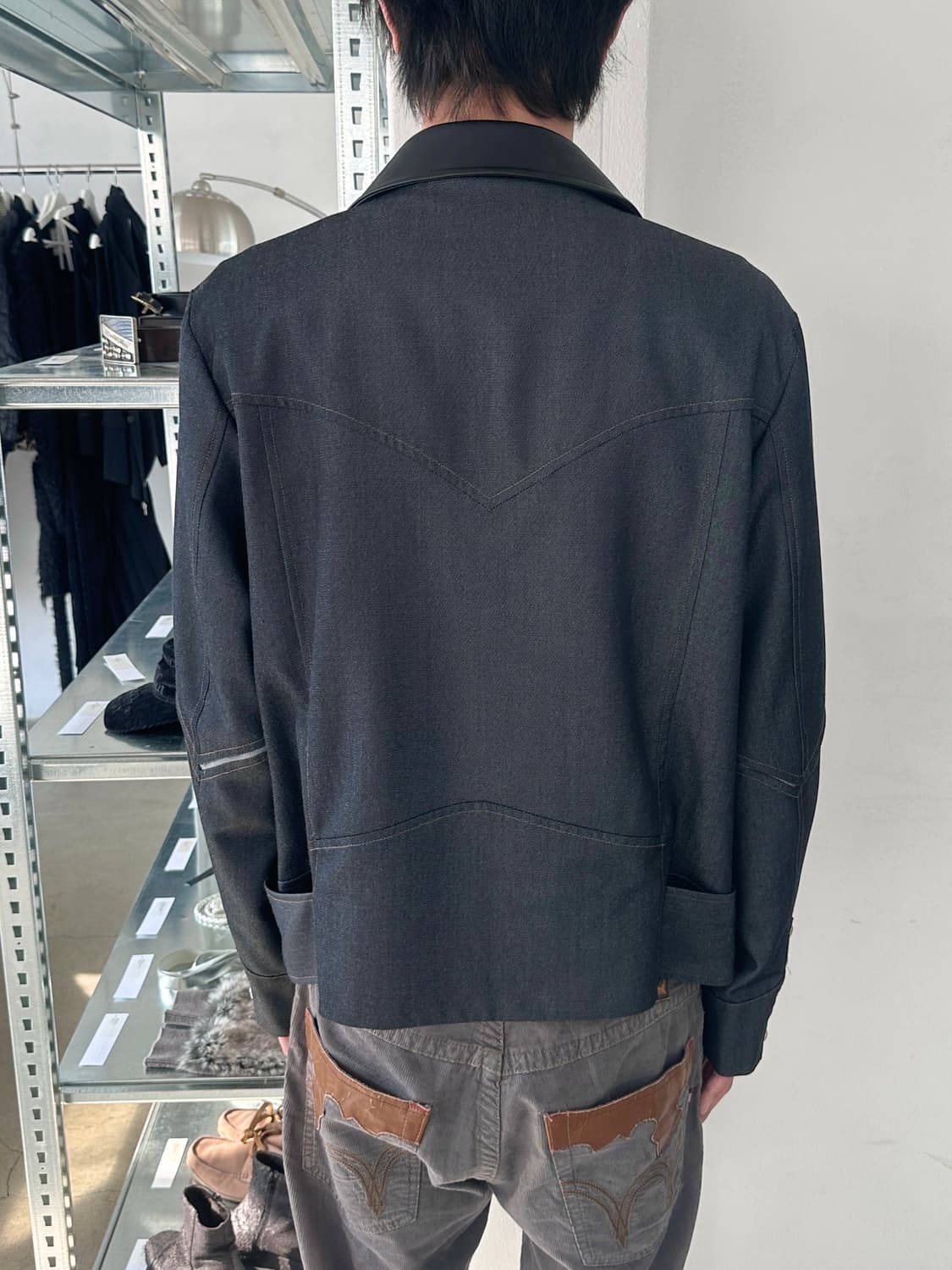록 스테디 웨스턴 스터드 데님 자켓 상품이미지2