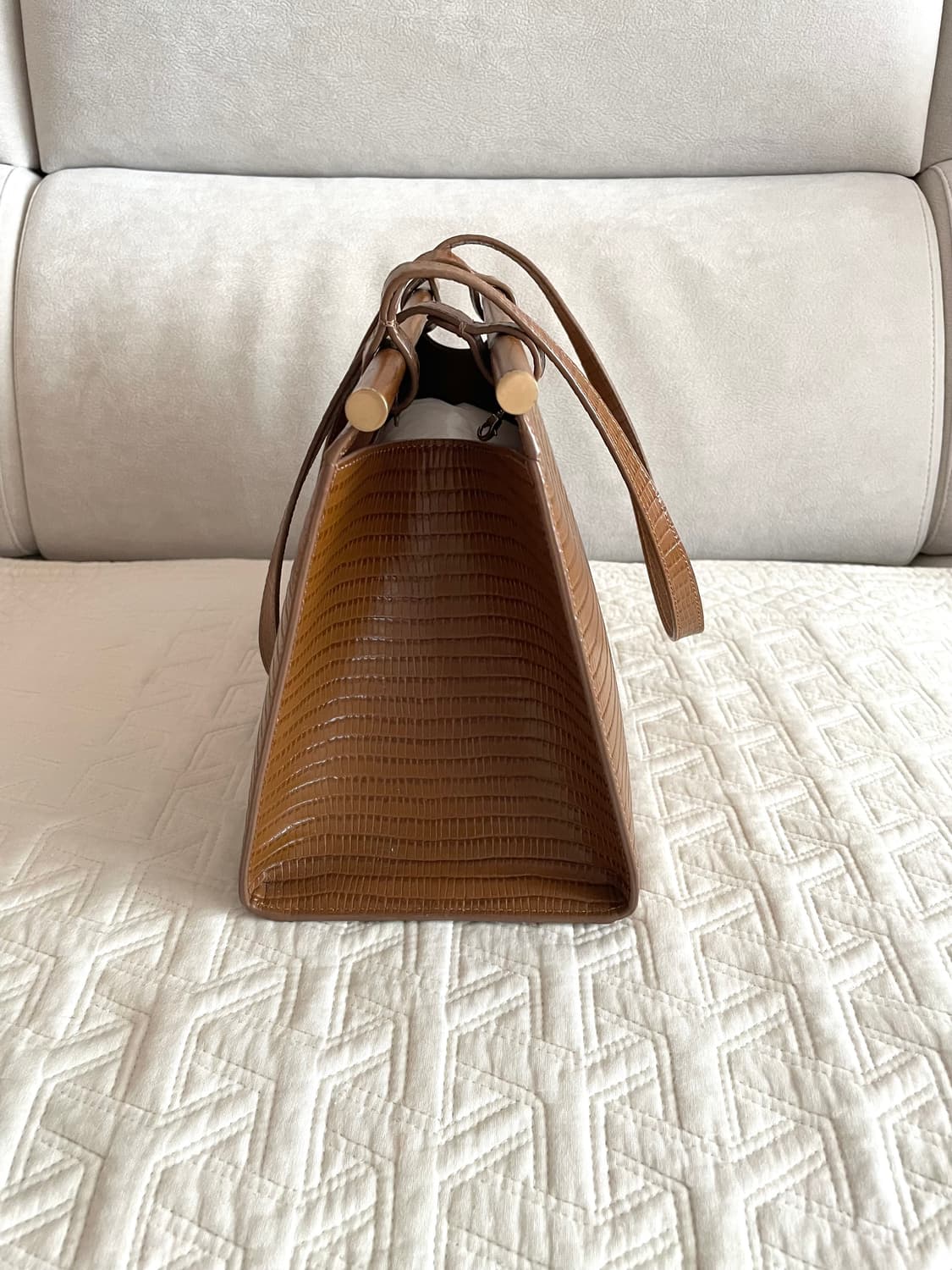 투티에 파라렐백 리자드 브라운 상품이미지8