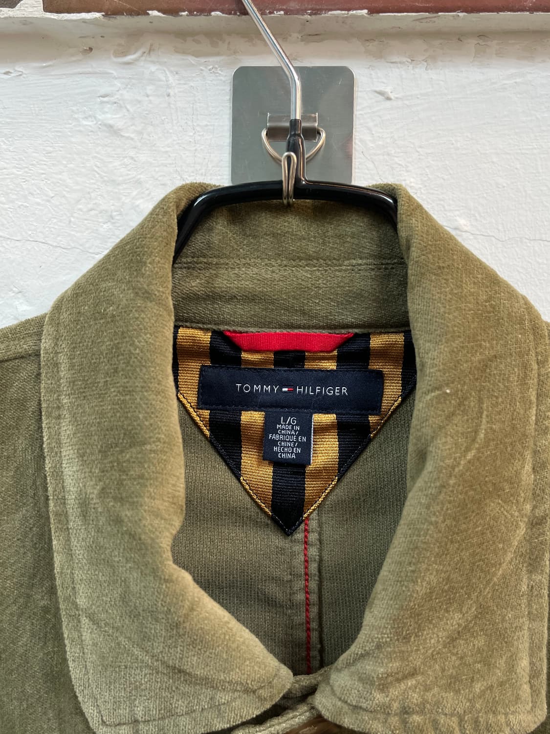 Tommy Hilfiger 올리브 그린 코듀로이 자켓 L 상품이미지2