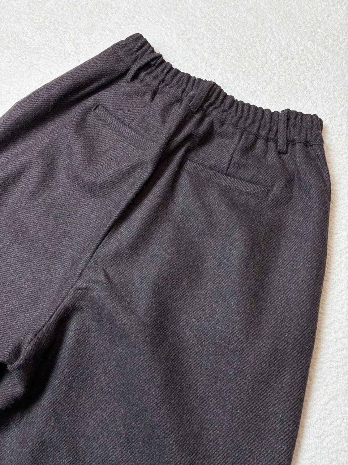 포저 POSZER 울 헤링본 투턱 와이드 팬츠 PN6418 상품이미지6