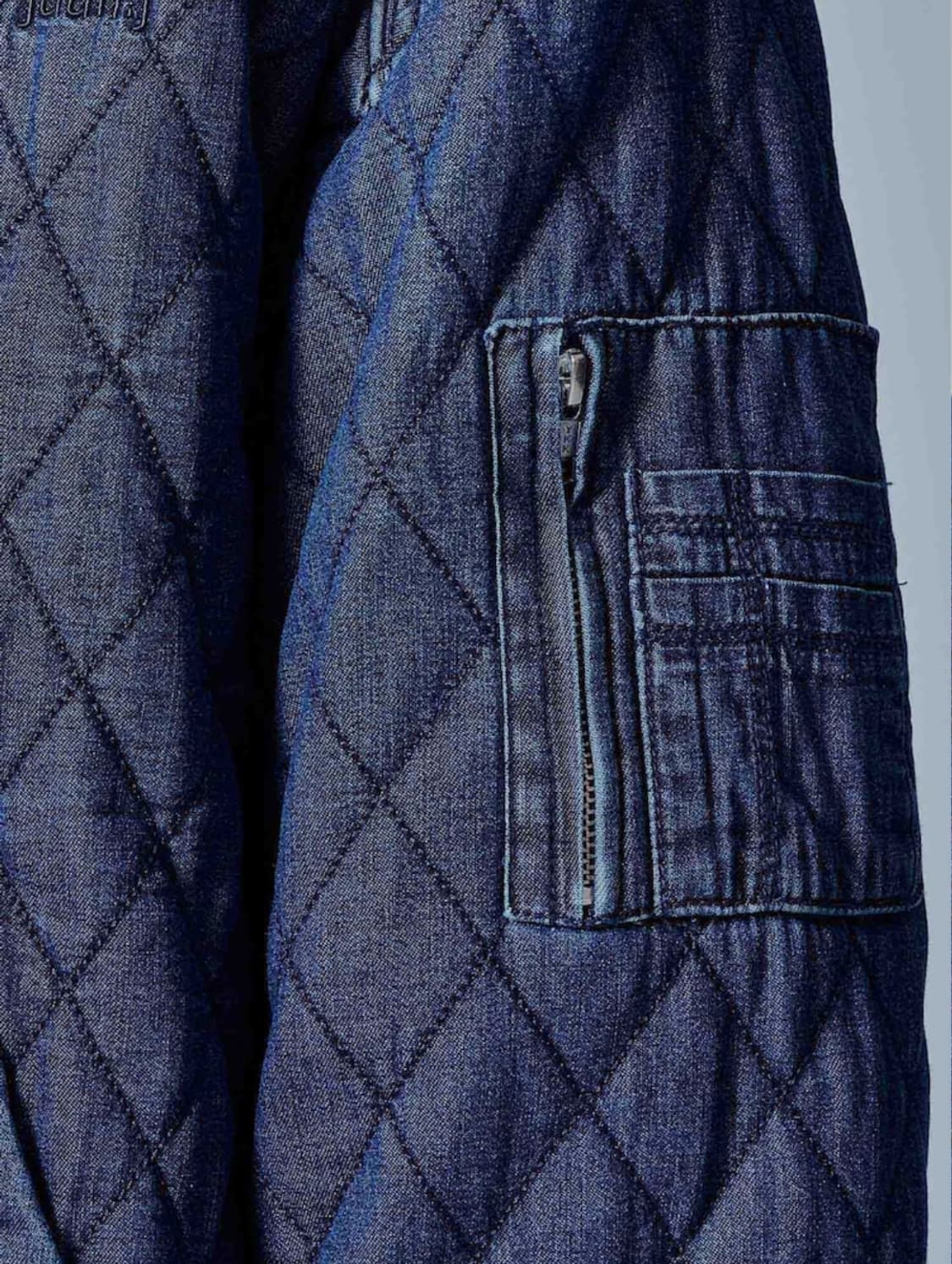 준지 24FW 퀼팅 마원 후드 데님 점퍼 상품이미지8