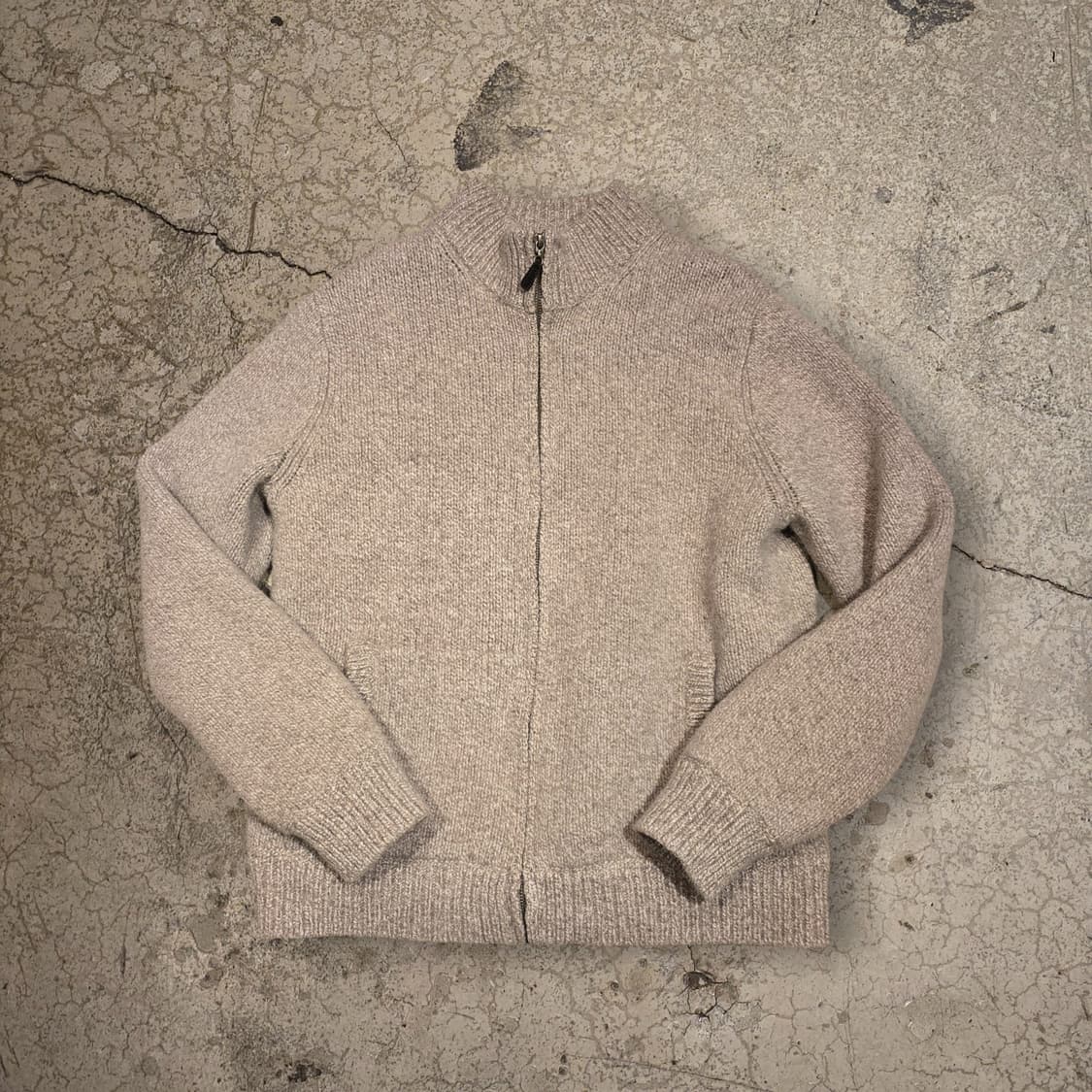 90s L.L.Bean 램스울100% 풀집 니트 스웨터 상품이미지2