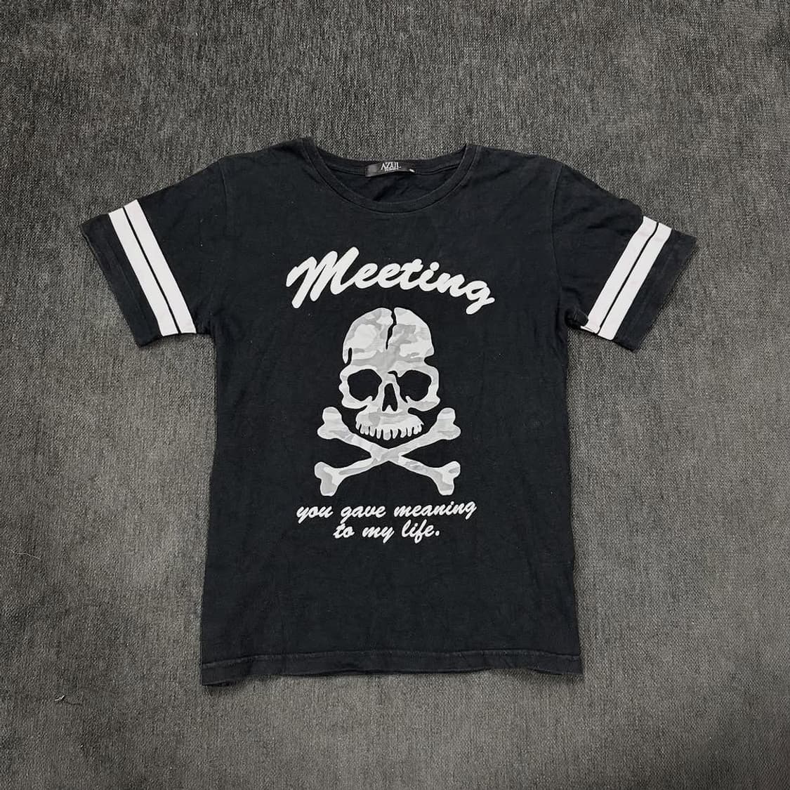 azul skull printing short sleeve 상품이미지1
