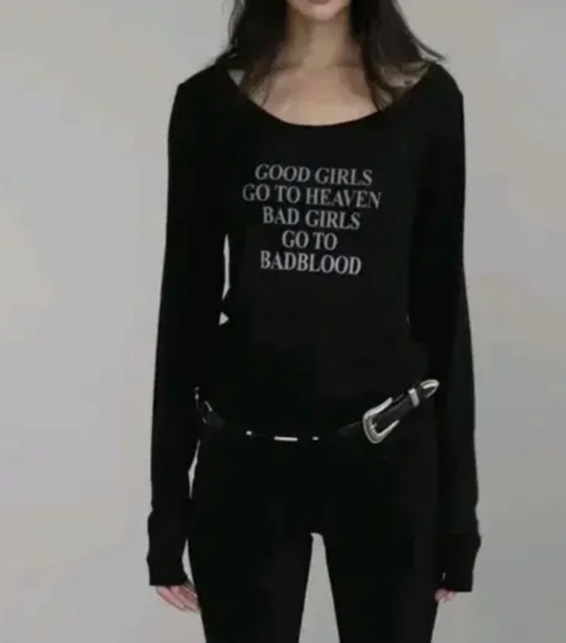 배드블러드 긴팔티 상품이미지1