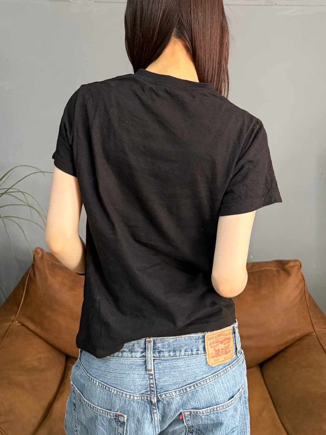00’s 빈티지 블랙 힙합 그래픽 프린팅 반팔티 상품이미지7