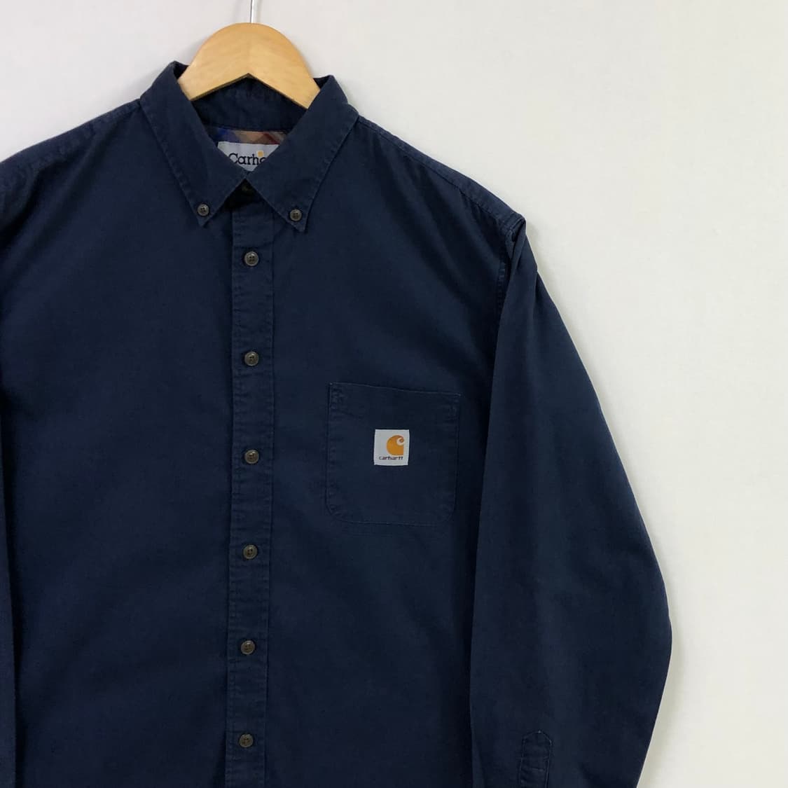 XL 칼하트 네이비 워크 셔츠 상품이미지1
