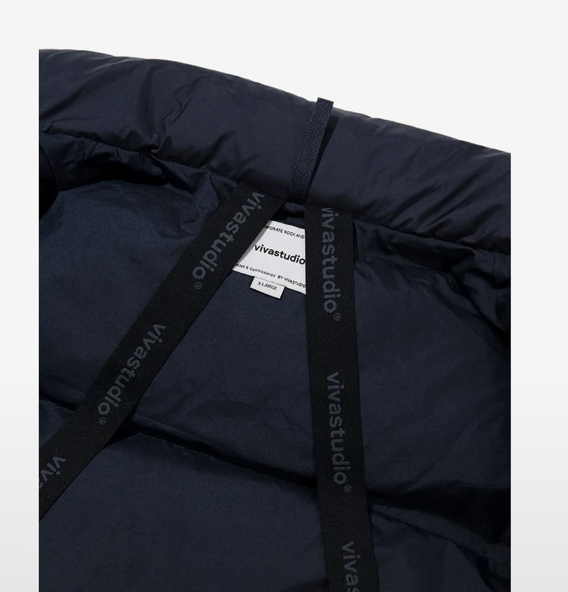 비바스튜디오 구스다운 네이비 숏패딩 상품이미지2