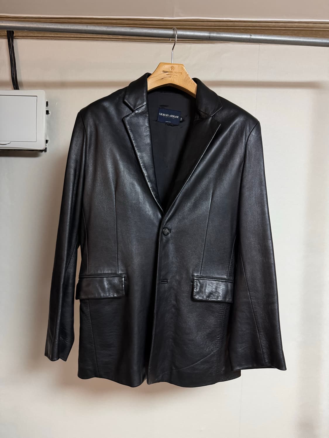조르지오 아르마니 클라시코 가죽 블레이저 상품이미지1