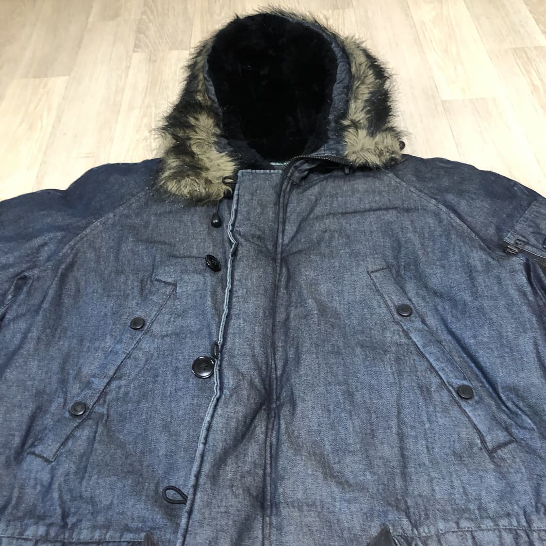 (M) 00's 폴로 랄프로렌 폴로 진스 헤비 덕다운 N3B 봄버 자켓 상품이미지7