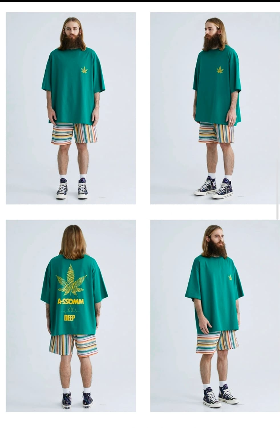 아콘 스튜디오 마리화나 박스티 박스핏 티셔츠 롱 박스핏 상품이미지2