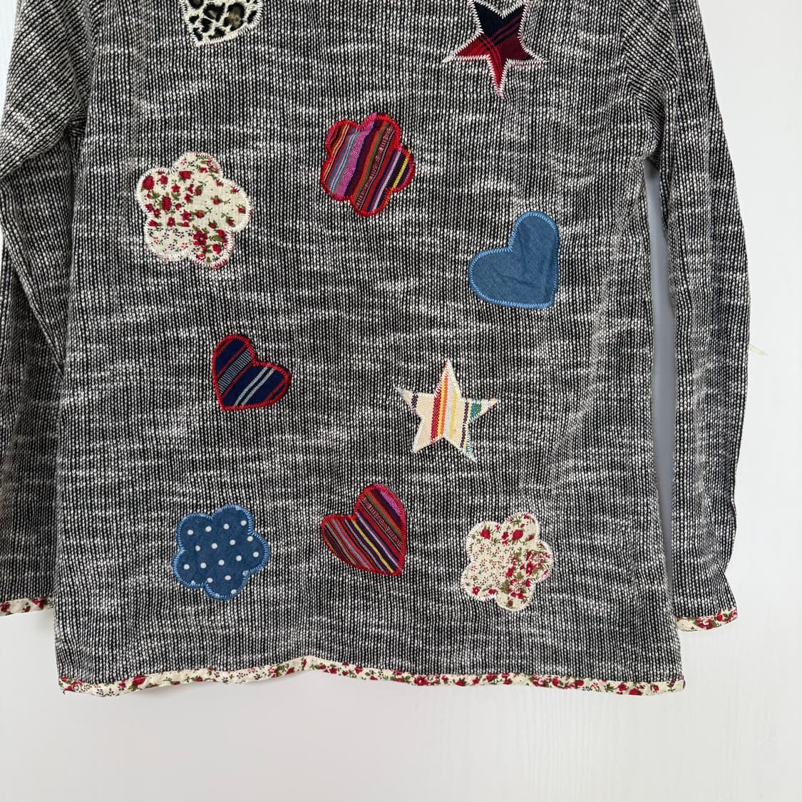 모리 히피 패턴 패치 티셔츠  상품이미지3