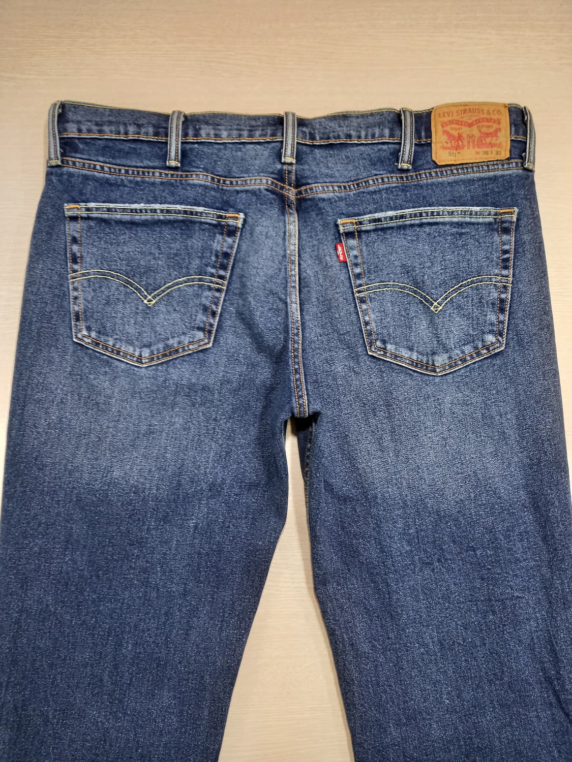 38 리바이스511 워싱 스판 슬림일자진 38-154 상품이미지4