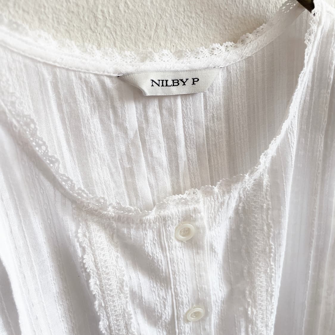 24SS 닐바이피 레이스 패치 썸머 블라우스 상품이미지9