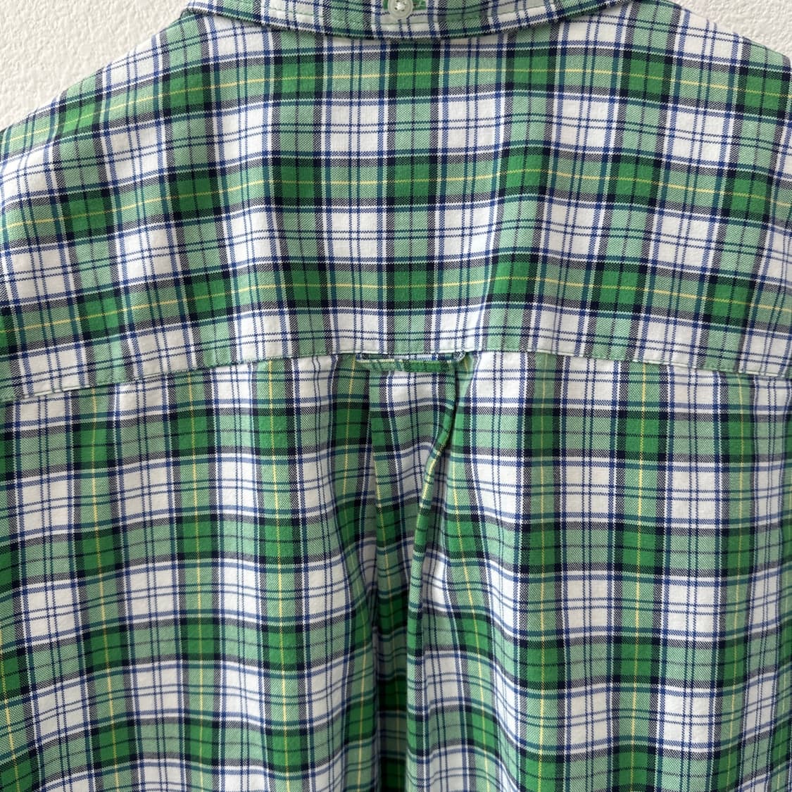 [체감 L-XL] 에디바우어 빈티지 그린 플래드 체크 반팔 셔츠 M 상품이미지7