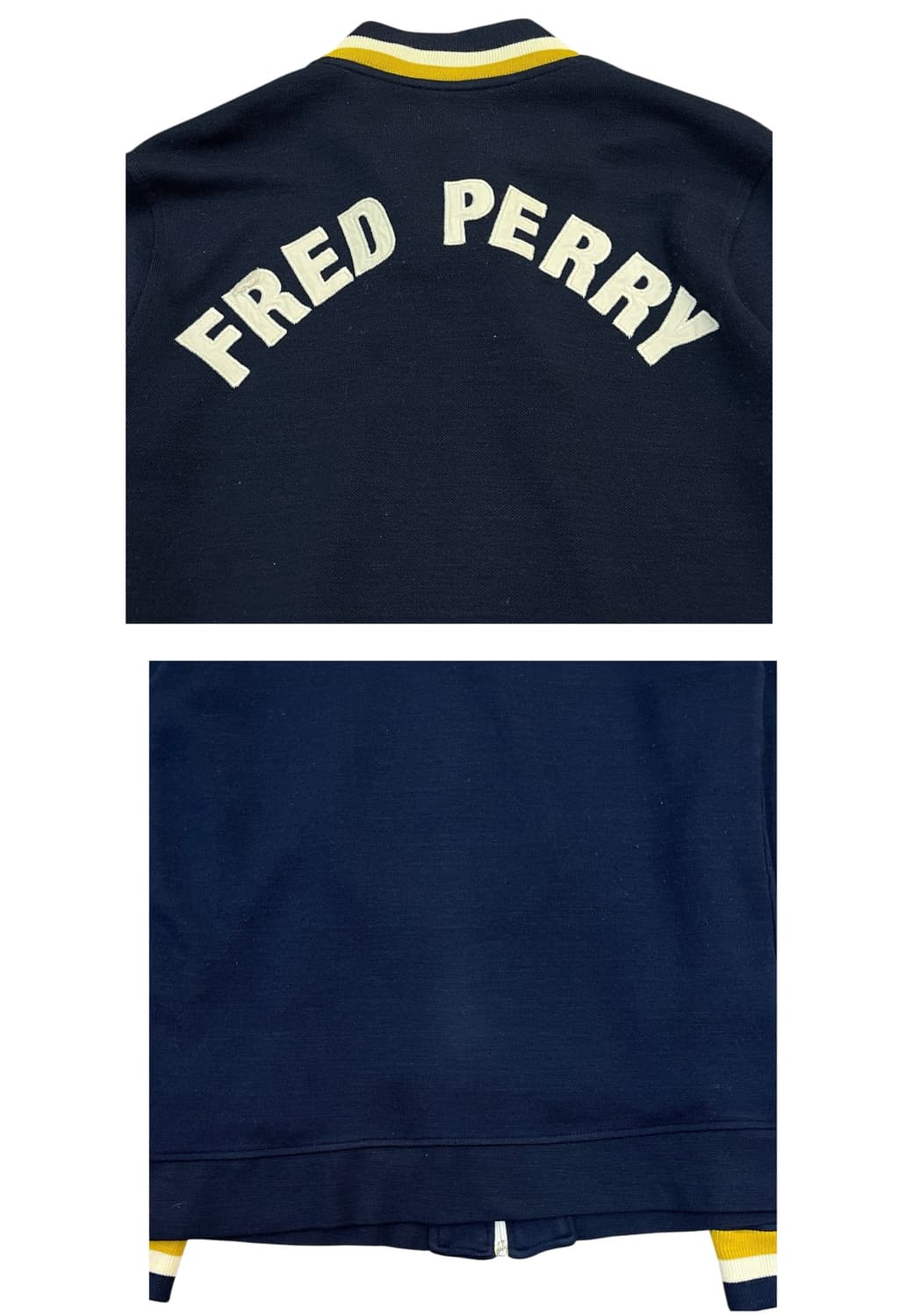 프레드페리 니트 져지 네이비 M #csz2154 상품이미지7