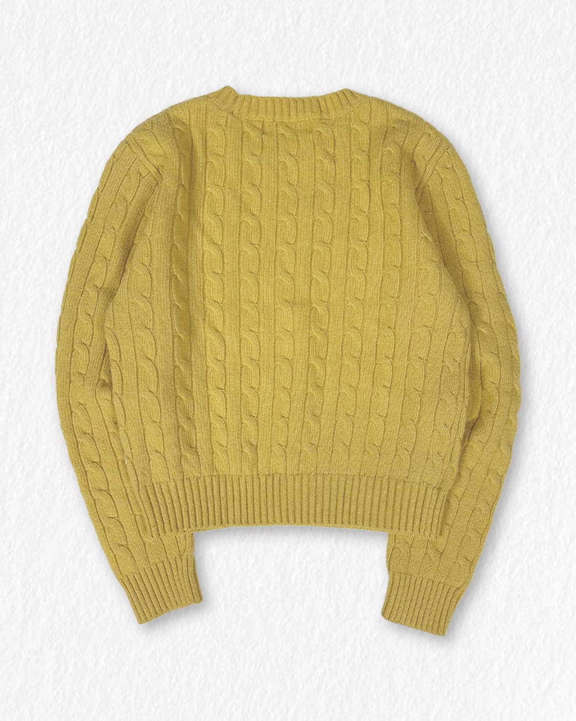 후아유 곰돌이 케이블 니트 상품이미지2