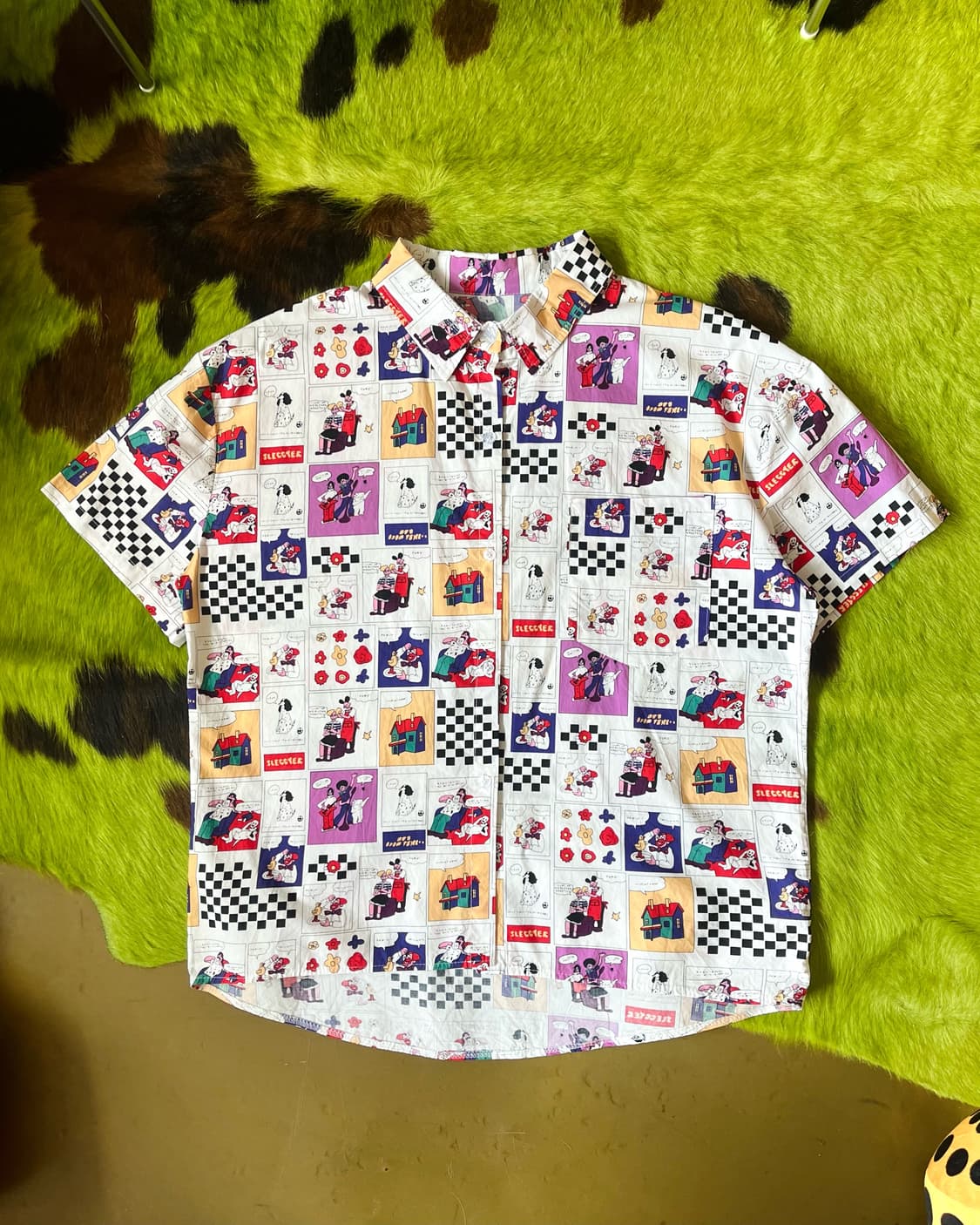 1990s bombom2 Pop Art Cartton 1/2 Shirt 상품이미지4