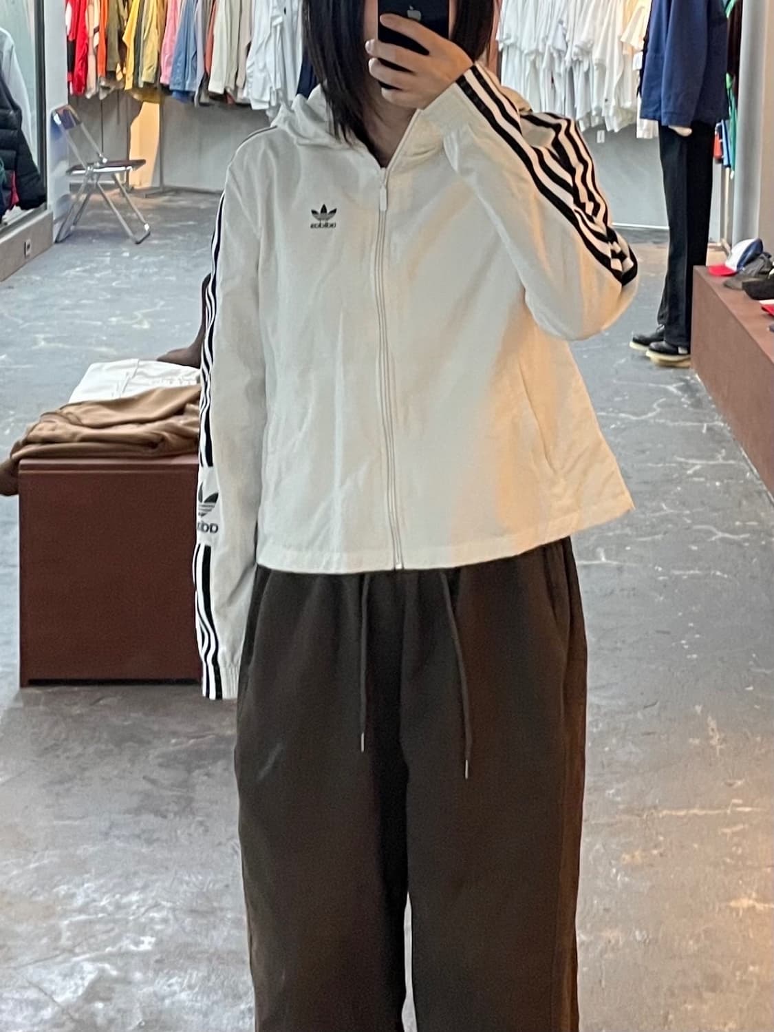 아디다스 오리지널스 트레포일로고 바람막이 자켓 H1334 상품이미지1