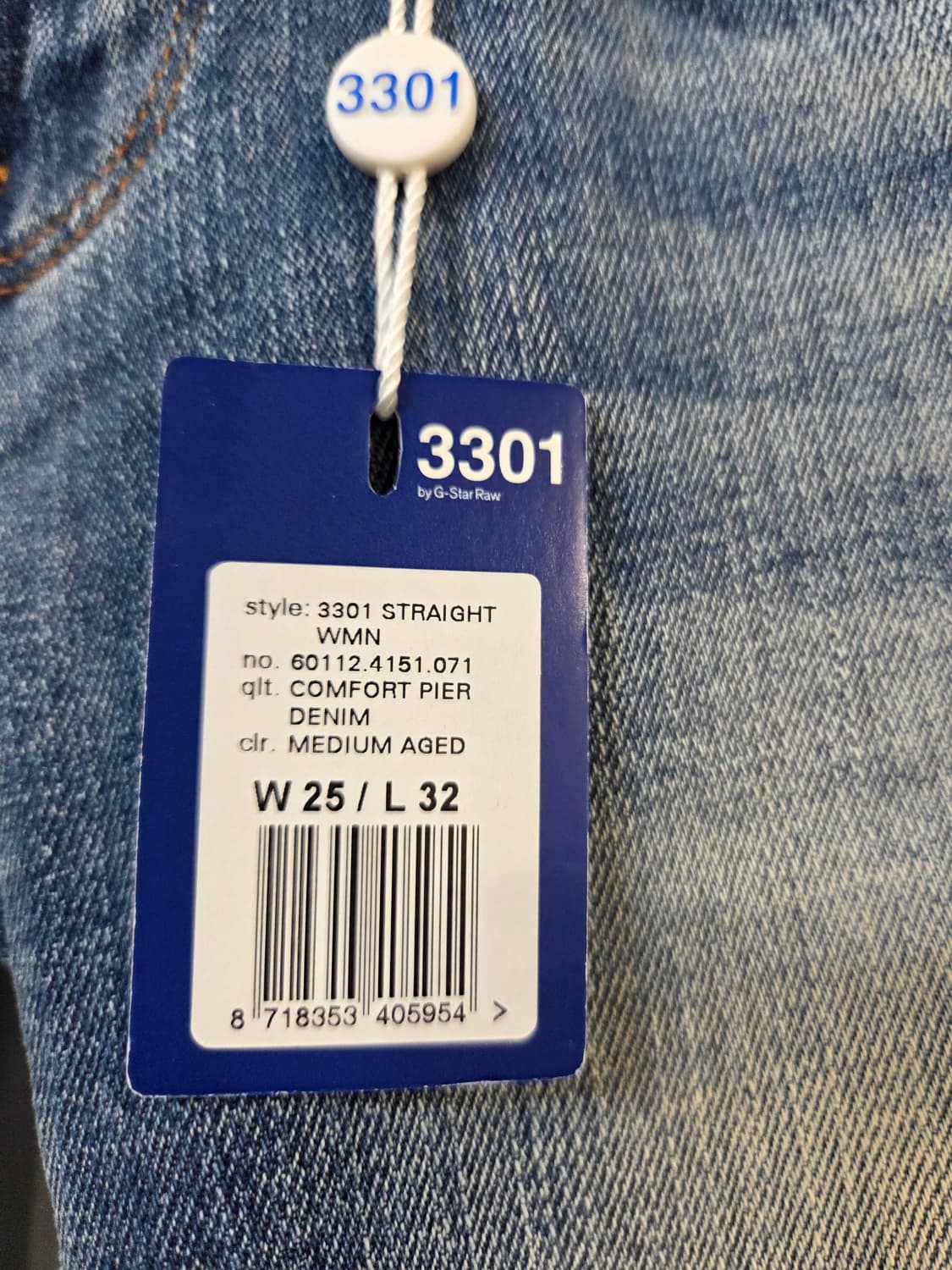 G-Star 3301 데님 청바지(25) 상품이미지6