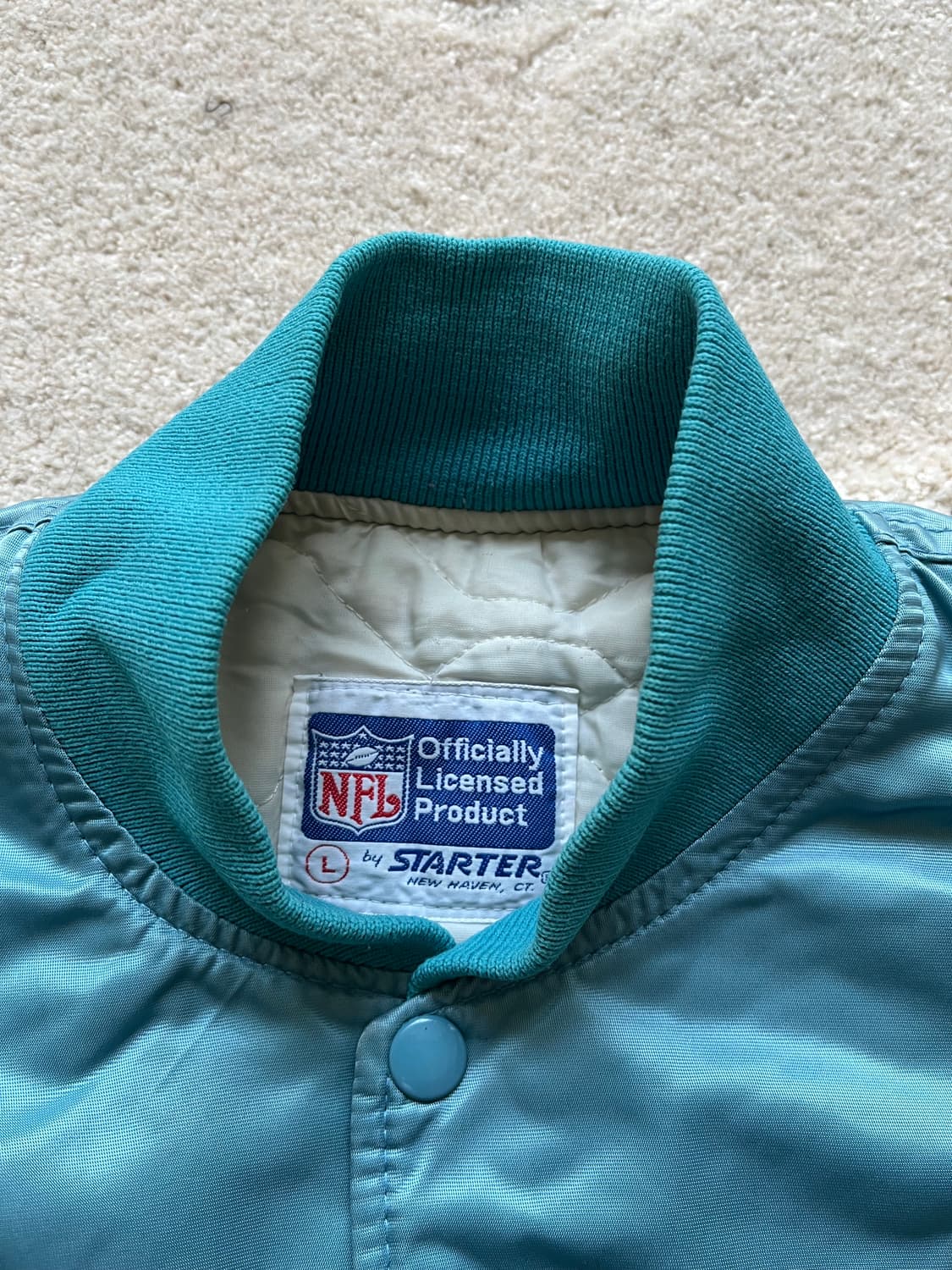 90s Starter x NFL 휴스턴 오일러스 퀄팅자켓(100-103) 상품이미지3