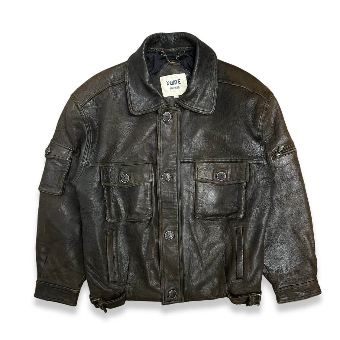 90s Harley Owners Group 레더 자켓 100 상품이미지1