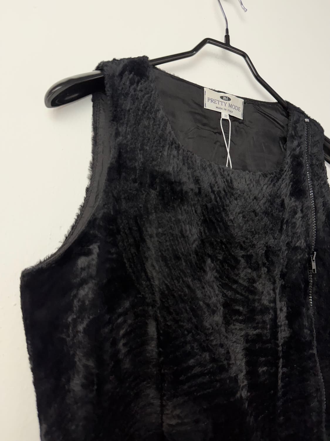 이태리 메이드 레이온 벨벳 퍼 베스트 상품이미지3