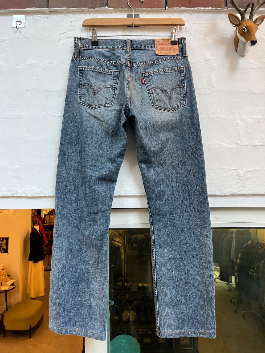 Levis 527 로우 슬림 부츠컷 데님 팬츠 30x32 상품이미지6