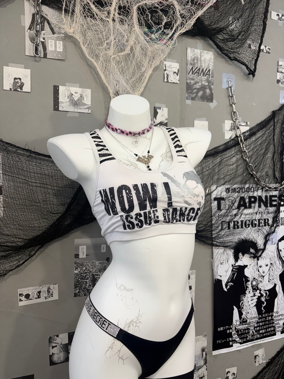 Gothic PUNK Skull Glitter Tank top 상품이미지9