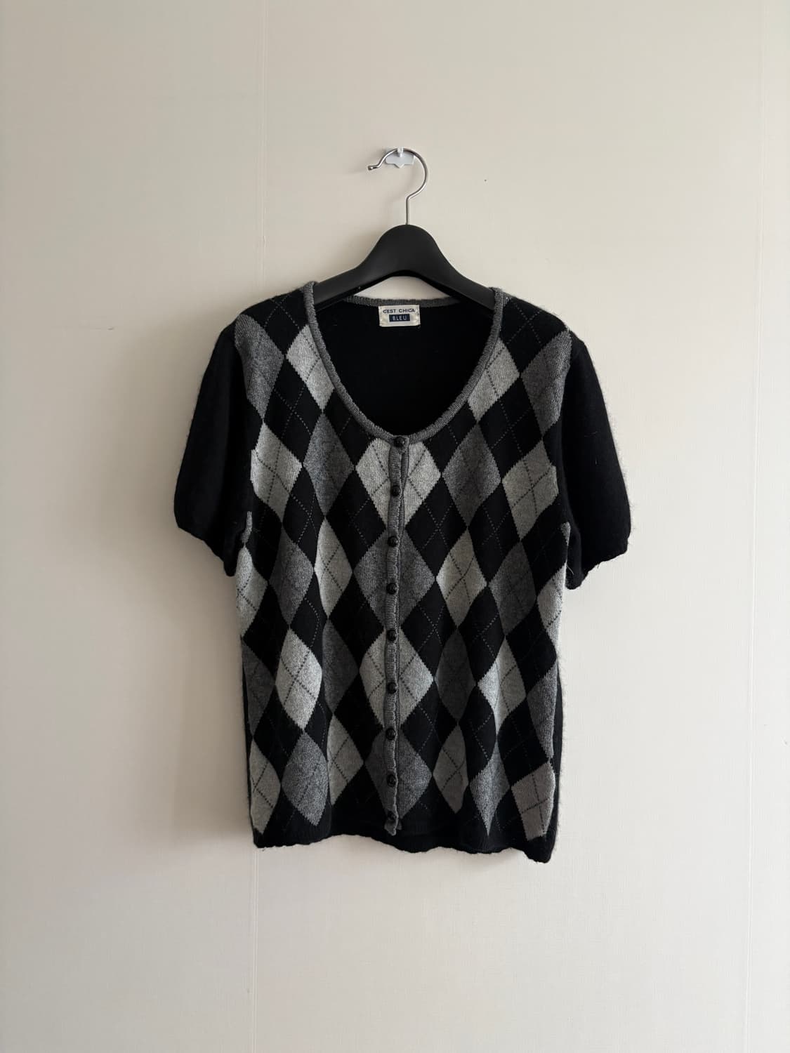 캐시미어 아가일 니트 상품이미지1