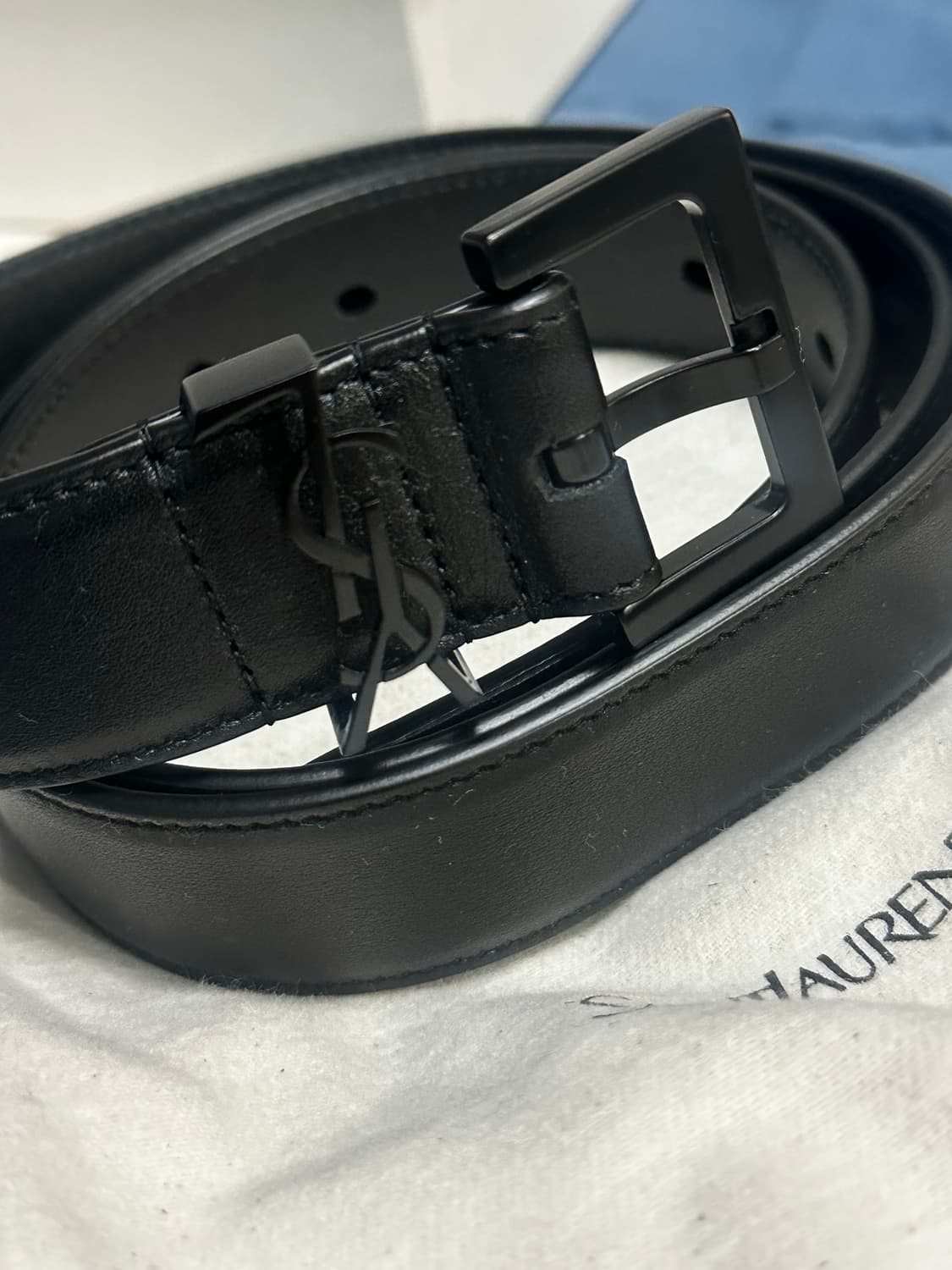 [새 제품] 생로랑 벨트 블랙 상품이미지2
