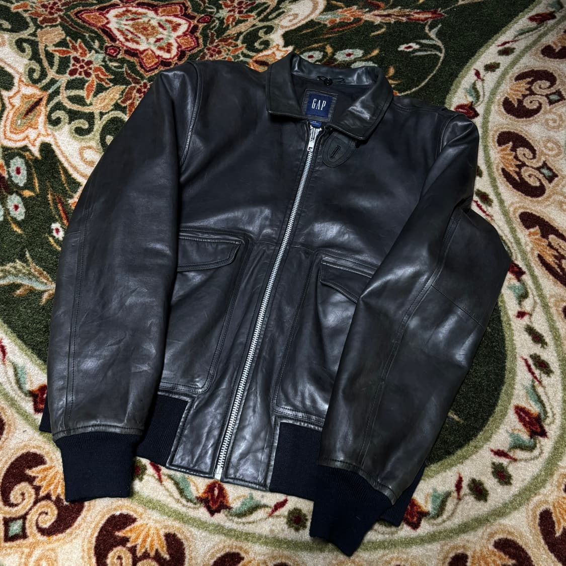 Old Gap Lamb Leather A-2 Jacket (L) 상품이미지1